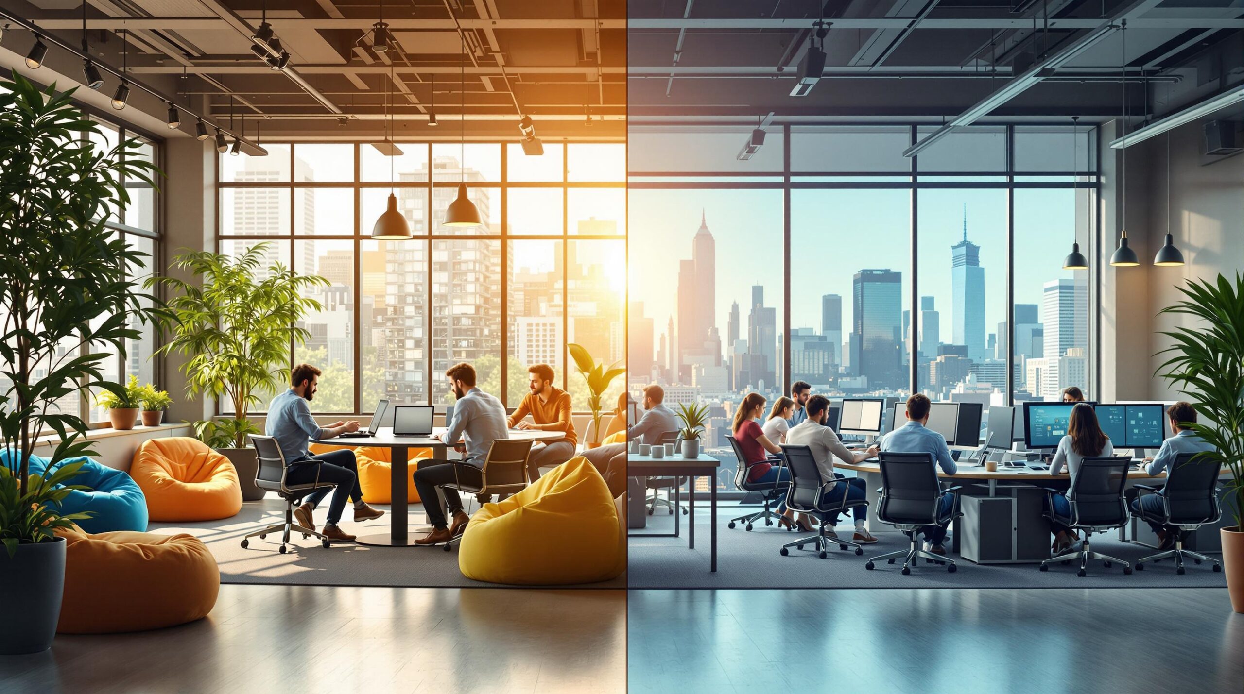 What are the pros and cons of working in a tech startup vs. a large corporation?